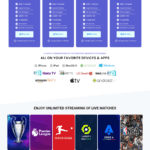 Plantilla IPTV preciosa azul y blanca